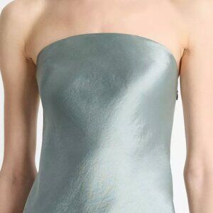 Vince Satin Strapless Maxi Dress